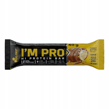 OLIMP BATON PROTEINOWY I’M PRO PROTEIN BAR 40g MASŁO ORZECHOWE