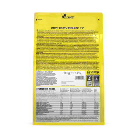ODŻYWKA BIAŁKOWA OLIMP PURE WHEY ISOLATE 95 600 g WANILIOWY