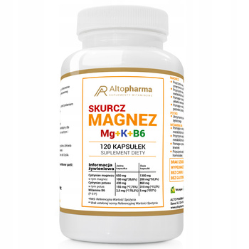 ALTO PHARMA SKURCZ MAGNEZ Mg + K + B6 kapsułki 120 sztuk