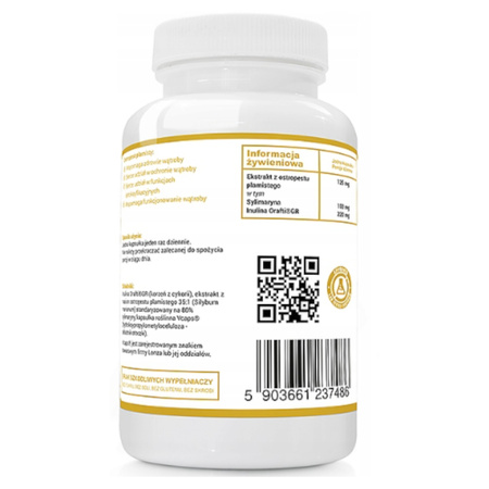 OSTROPEST PLAMISTY EKSTRAKT 80% SYLIMARYNY 125 mg 120 KAPSUŁEK