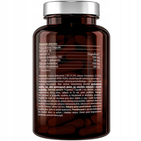 Essensey glukozamina chondroityna MSM 120 na stawy - suplement diety