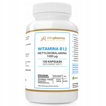 ALTO PHARMA WITAMINA B12 METYLOKOBALAMINA 1000 mcg 120 kapsułek