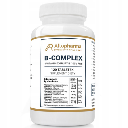 ALTO PHARMA SUPLEMENT DIETY WITAMINA B COMPLEX 120 tabletek