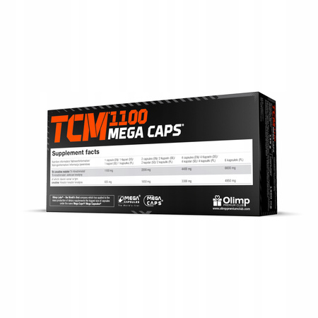 KREATYNA KAPSUŁKI OLIMP TCM 1100 MEGA CAPS 120 KAPS