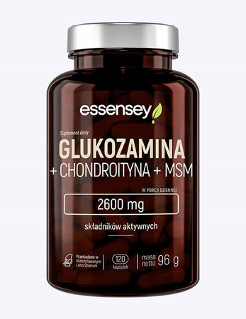 Essensey glukozamina chondroityna MSM 120 na stawy - suplement diety