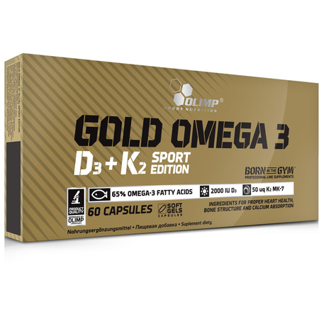 OLIMP GOLD OMEGA 3 D3 + K2 SPORT EDITION 60 kaps.