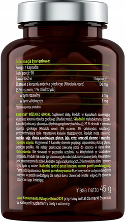 ESSENSEY RÓŻENIEC GÓRSKI EKSTRAKT RHODIOLA, 90kaps