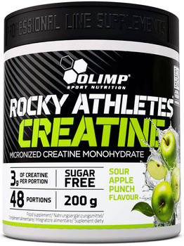 KREATYNA OLIMP ROCKY ATHLETES CREATINE 200 g KWAŚNE JABŁKO