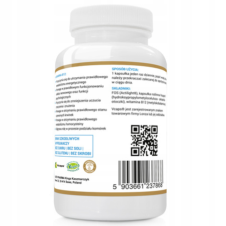 ALTO PHARMA WITAMINA B12 METYLOKOBALAMINA 1000 mcg 120 kapsułek