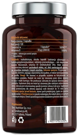 ESSENSEY SUPLEMENT DIETY WITAMINA D3 2000 UI 120 kaps