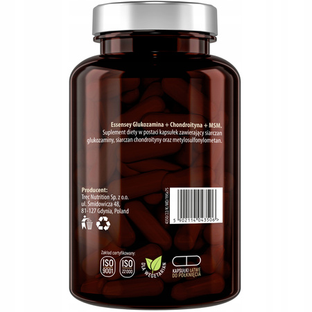 Essensey glukozamina chondroityna MSM 120 na stawy - suplement diety